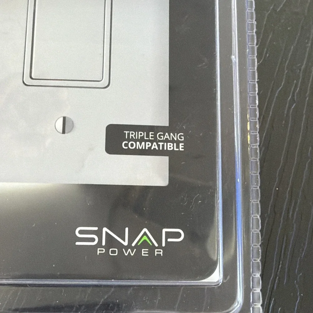 Snap Power LED Illuminated Cover Plate For Triple Rocker Switch White Auto NEW